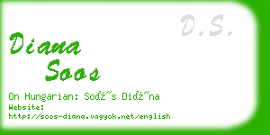 diana soos business card